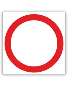 Znak drogowy Tablica informacyjna B1 zakaz ruchu w obu kierunkach - znak zakazu 30x30 cm