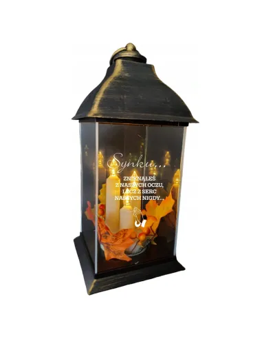 ZNICZ LAMPION z GRAWEREM dla Kochanego Syna