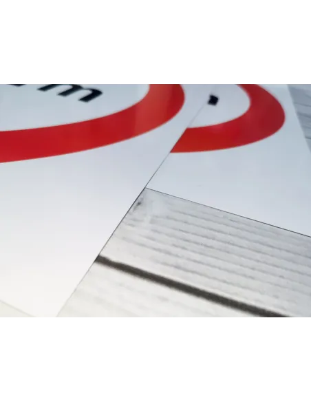 Znak drogowy Tablica informacyjna B4 zakaz wjazdu motocykli - znak zakazu 30x30 cm