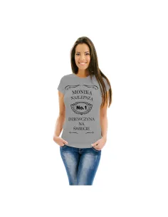 Koszulka z nadrukiem imię najlepsza dziewczyna na świecie