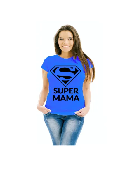 Koszulka z nadrukiem super mama