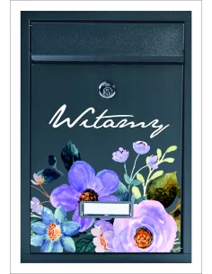 Skrzynka na listy metalowa z nadrukiem UV