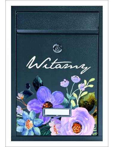 Skrzynka na listy metalowa z nadrukiem UV