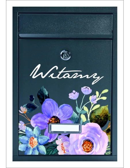 Skrzynka na listy metalowa z nadrukiem UV