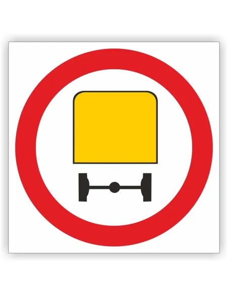 Znak drogowy Tablica informacyjna B13a zakaz wjazdu pojazdów z towarami niebezpiecznymi - znak zakazu 30x30 cm