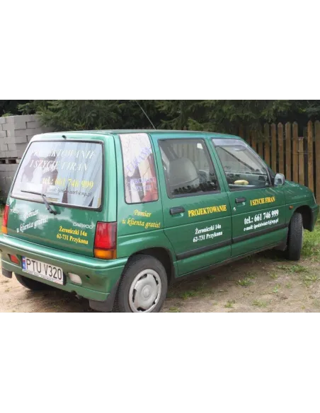 Folia wylewana Reklama naklejka na samochód Folia reklamowa na auto pod wymiar