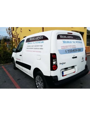 Folia wylewana Reklama naklejka na samochód Folia reklamowa na auto pod wymiar