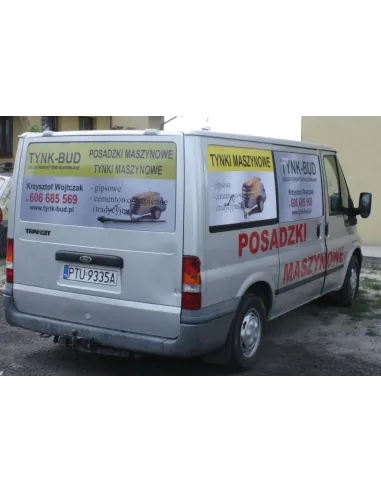 Folia wylewana Reklama naklejka na samochód Folia reklamowa na auto pod wymiar