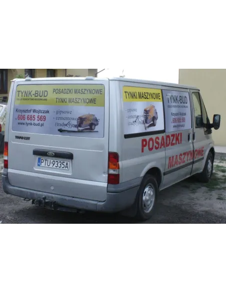 Folia wylewana Reklama naklejka na samochód Folia reklamowa na auto pod wymiar