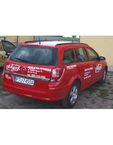 Folia wylewana Reklama naklejka na samochód Folia reklamowa na auto pod wymiar