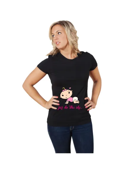 Koszulka z nadrukiem PREZENT JUŻ DO WAS IDĘ