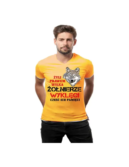 Koszulka z nadrukiem żyli prawem wilka żołnierze wyklęci cześć ich pamięci