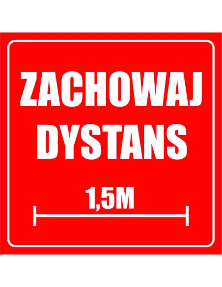 Naklejki zachowaj dystans