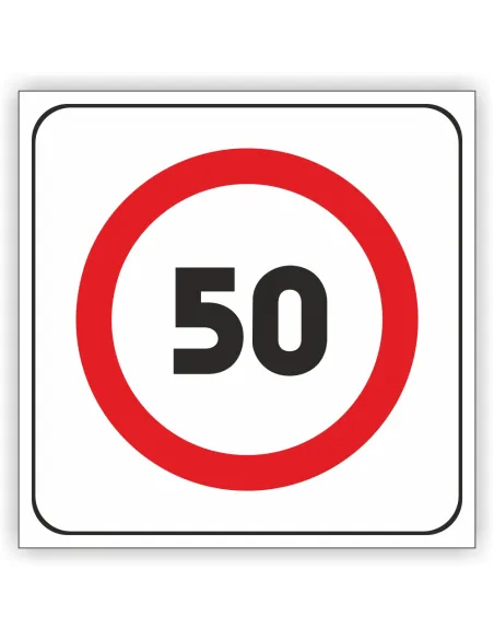 Znak drogowy Tablica informacyjna B43 strefa ograniczonej prędkości -znak zakazu 30x30 cm