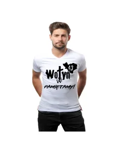 Koszulka patriotyczna z nadrukiem Wołyń pamiętamy