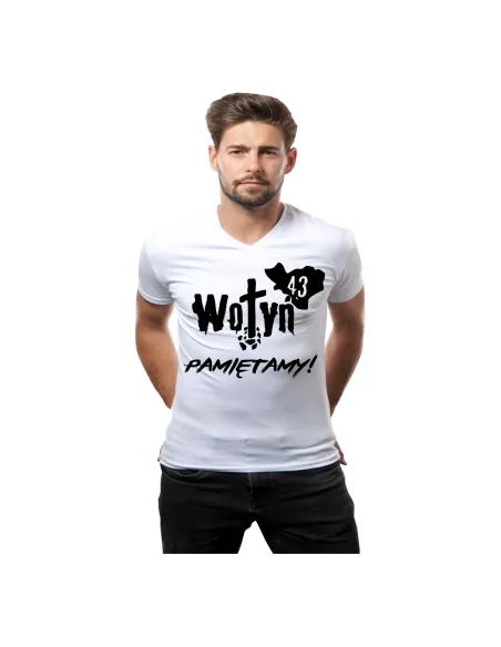 Koszulka patriotyczna z nadrukiem Wołyń pamiętamy