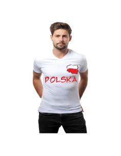Koszulka na mecz z nadrukiem kibica Polska