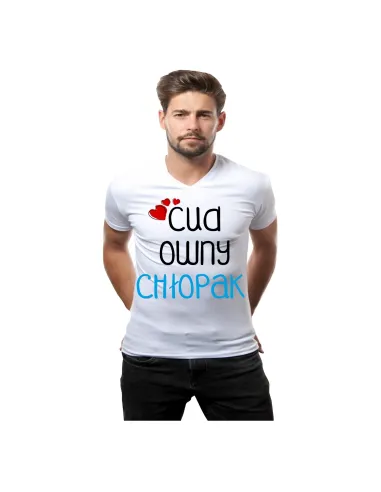 Koszulka z nadrukiem cudowny chłopak